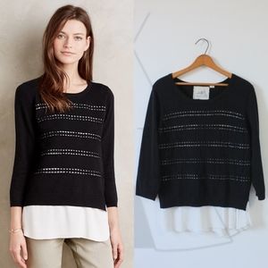 Anthro Angel of the North Layered Dovie Pullover